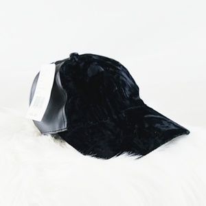 VELVET Faux Leather Cap